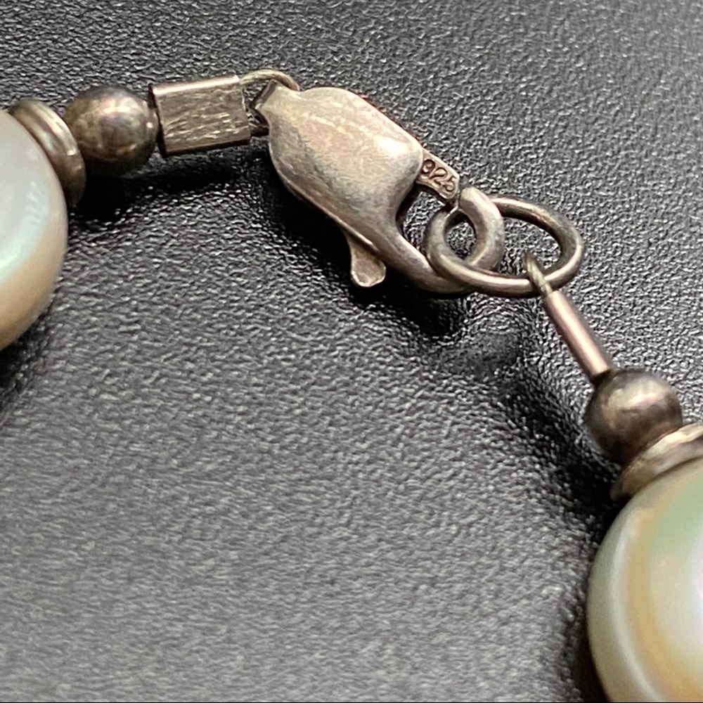 Italian 925 Sterling Silver 3-piece Matching Earrings, Necklace and Bracelet Set - Picture 7 of 8